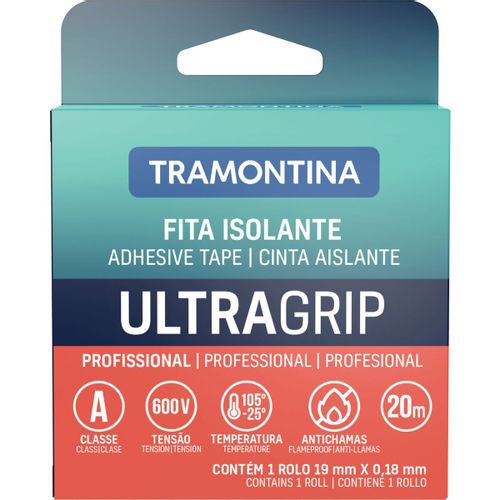 Fita Isolante Preta 19MMX20M - Tramontina