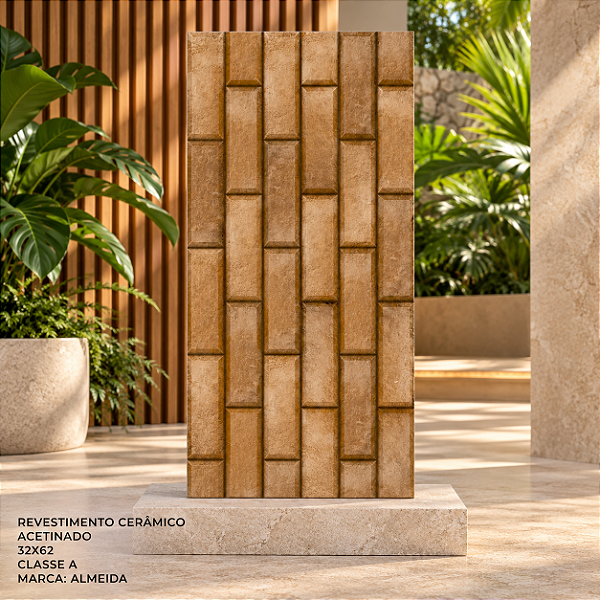 Revestimento Cerâmico Acetinado 32x62cm - Almeida