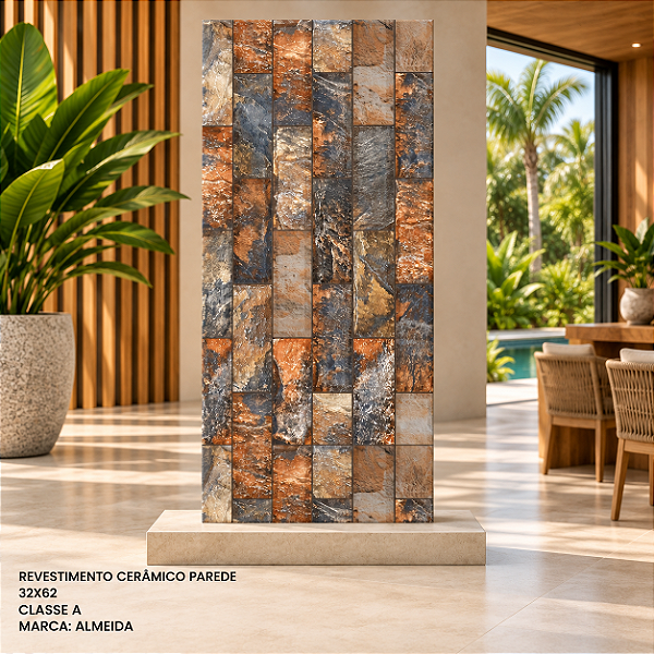 Revestimento cerâmico de parede 32x62cm - Almeida