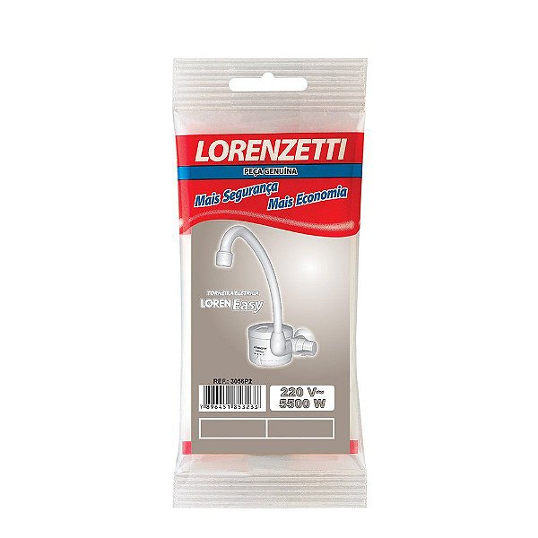 Resistência 220V 5500W Loren Easy Para Torneira 3056-P2 - Lorenzetti