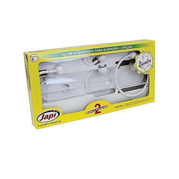 Kit Acessório Branco Samba Com 5 Peças - Japi