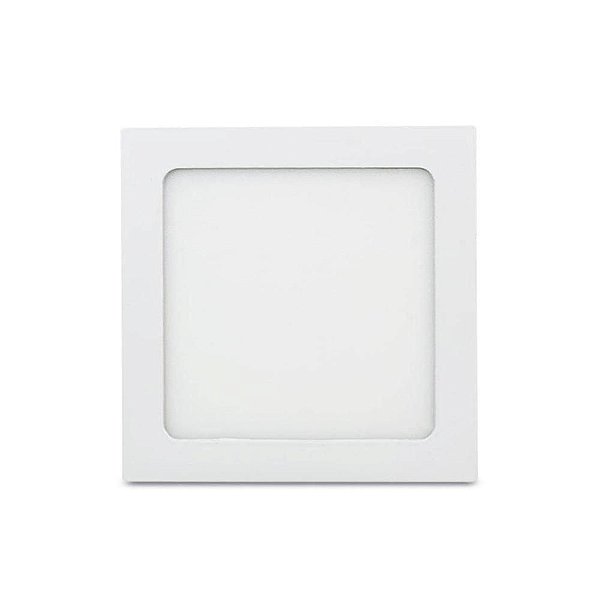 Painel Led De Embutir Bivolt Quadrado 18W 3000W Branco Quente - Galaxy