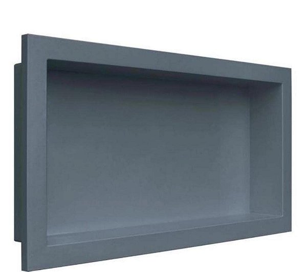 Nicho Cinza Chumbo De Embutir Alto Brilho 30x60 - Arquitech