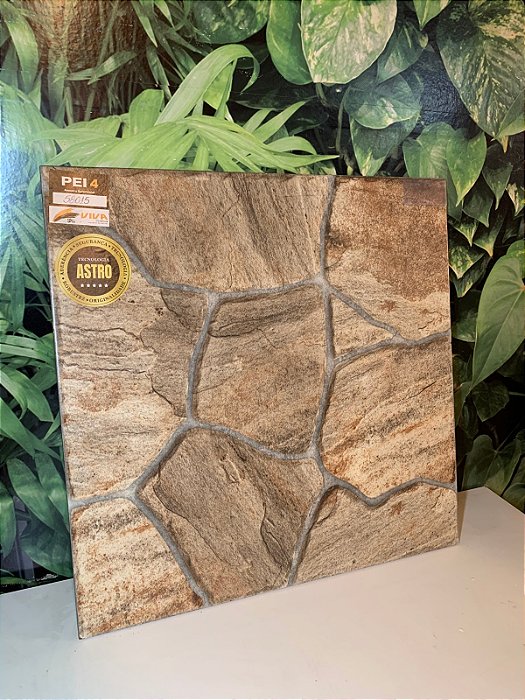 Piso Cerâmico Antiderrapante 58015 58x58cm Cl: A Pedra 2,35M - Viva