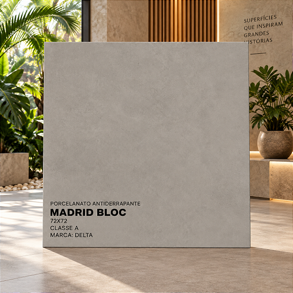 Porcelanato Madri Bloc Out 73x73Cm - Delta Porcelanato