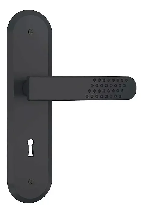 Fechadura Interna 1810/21 Espelho Preto Fosco - Stam