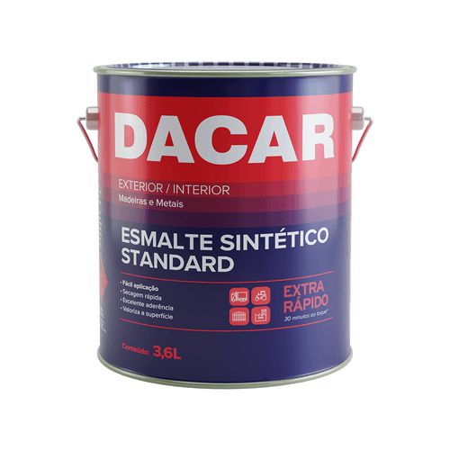 Esmalte Sintético Brilhante Vermelho 3,6l - Dacar