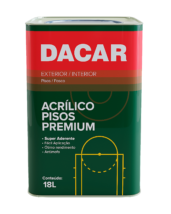 Tinta Piso Quadra 3,6L Azul - Dacar