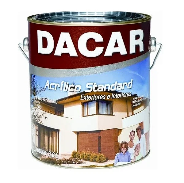 Tinta Acrílica Standard Fosca 3,6L Cinza Arabesco - Dacar