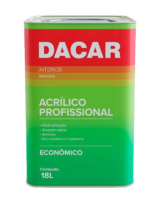 Tinta Acrílica Profissional 18l Gelo - Dacar