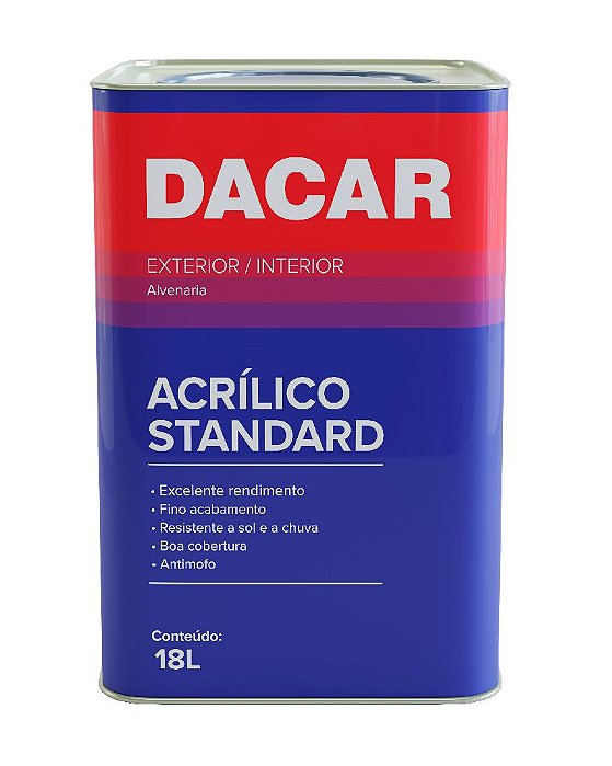 Tinta Acrílica Standard Fosca 18l Chocolate Suíço - Dacar