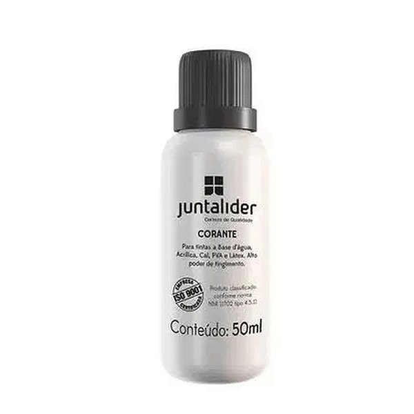 Corante Líquido Juntalider 50ml Bisnaga Preto