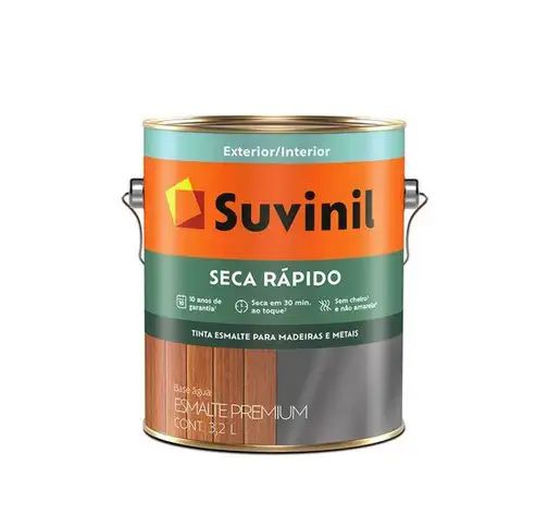 Tinta Esmalte Seca Rápido Acetinado Base A2 3,2L - Suvinil