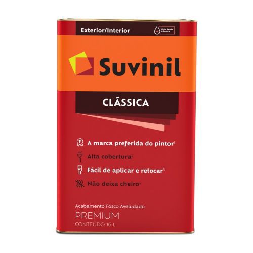 Tinta Acrílica Fosco Clássica Base A 16l - Suvinil