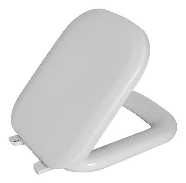 Assento Almofadado Branco para Vaso Sanitário Quadra/Polo - Astra