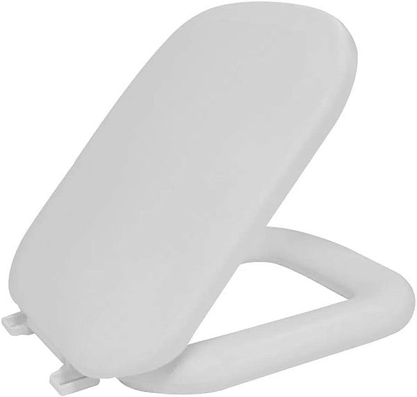 Assento Almofadado Branco para Vaso Sanitário Piano Axis - Astra