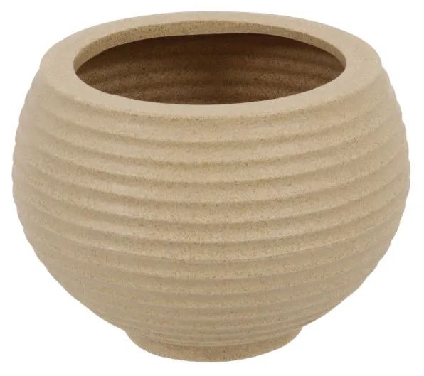 Vaso Bromélia 26X24CM Granito Areia - Vasart