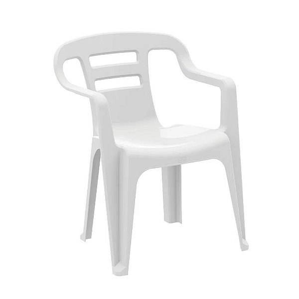 Cadeira Poltrona Branca Flow - Flow