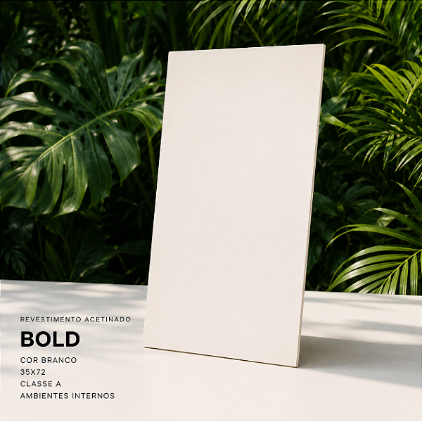 Revestimento Acetinado Branco Bold 35x72 Viva Classe A