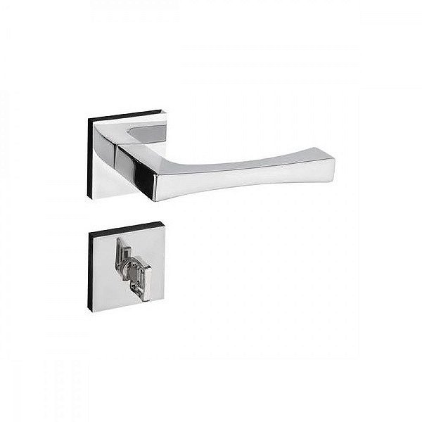 Fechadura Para Banheiro Vivaldi Roseta Quadrada 885-90 Cromada - Pado