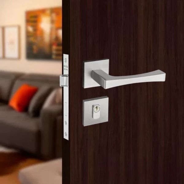 Fechadura Externa Vivaldi Roseta Quadrada 885-90 Cromada - Pado