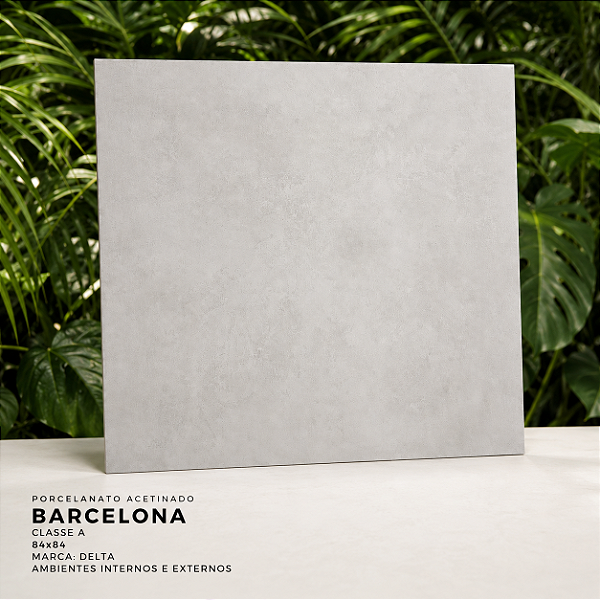 Porcelanato Acetinado Classe A 84x84 Barcelona Delta Interno e Externo