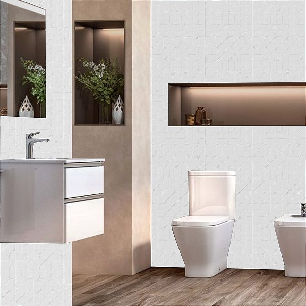 Revestimento Retificado 45X91 Classe A Fatore White - Cejatel