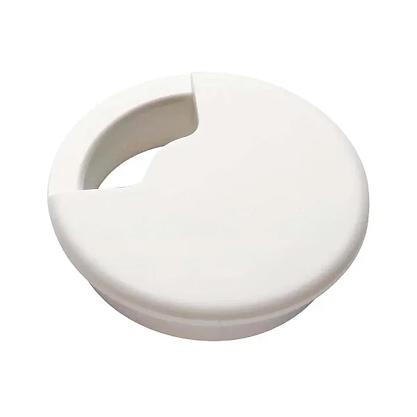 Passa fio para mesa 59mm branco - Bemfixa