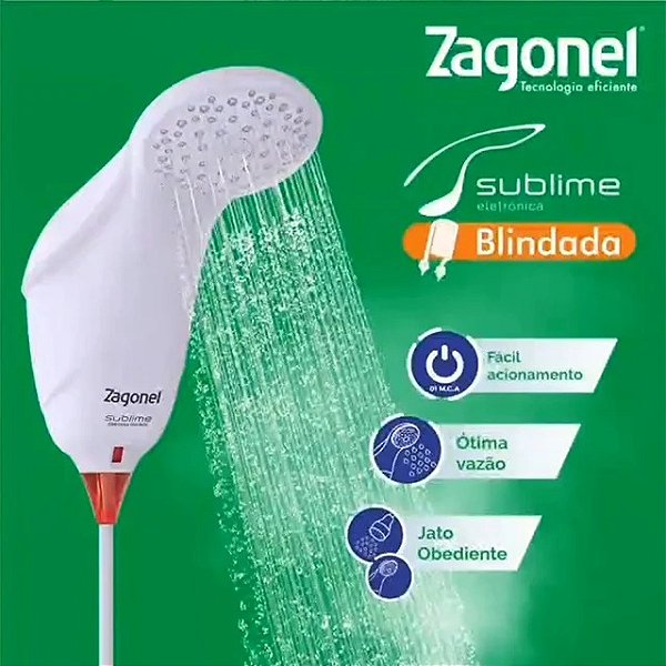 Ducha Sublime Elétrica 7500W 220V Br - Zagonel
