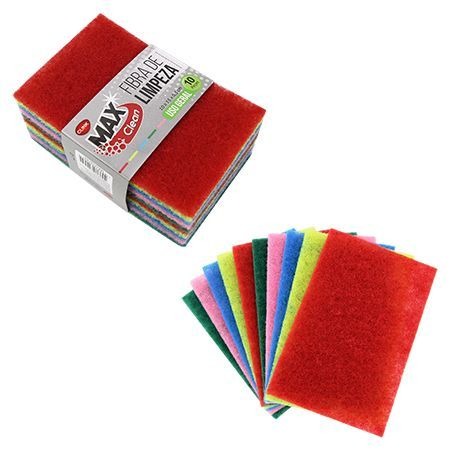 Kit 10 Fibras Limpeza - Max Clean