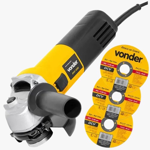 Esmerilhadeira EAV650 3 Discos 127 - 4.1/2" - Vonder