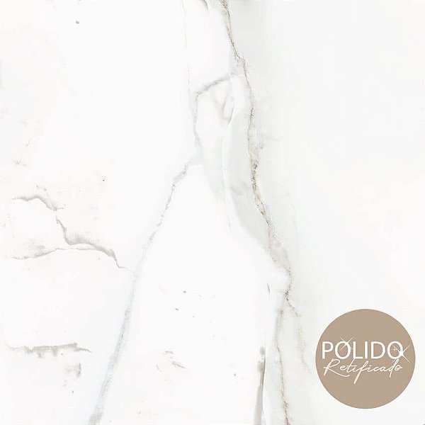 Piso Semigres Classe A, Polido Retificado  88X88 Calacata Lux 2,32 - Formigres