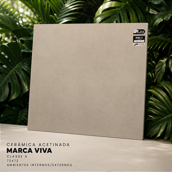 Cerâmica Acetinada Classe A 72x72 VIVA