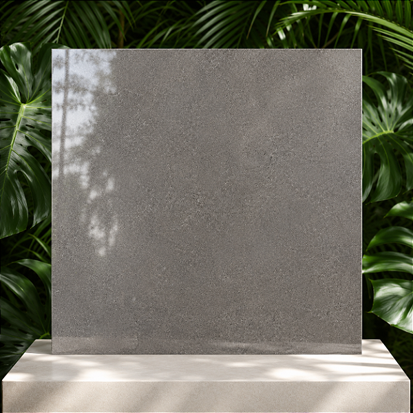 Cerâmica Retificada 72x72 75550 Esmaltada para Piso Interno Cinza/Cimento.