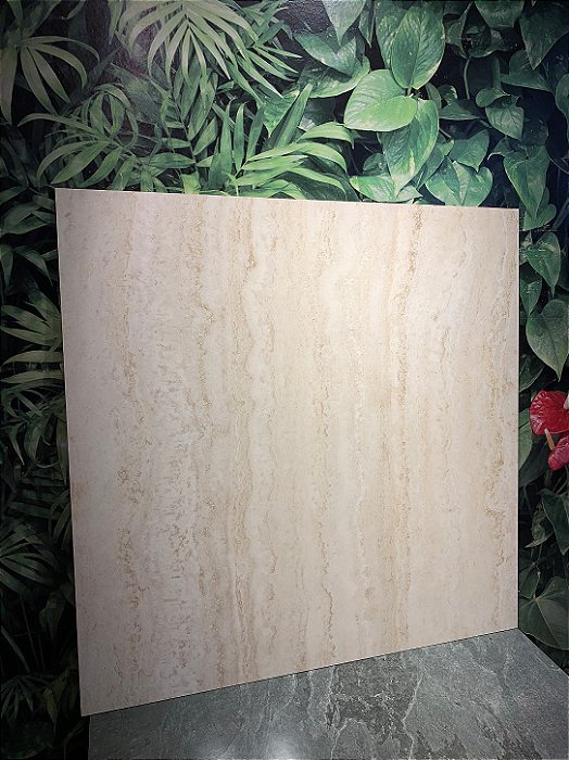 Cerâmica Acetinada Retificada 90x90 Levina Plus Bege Claro