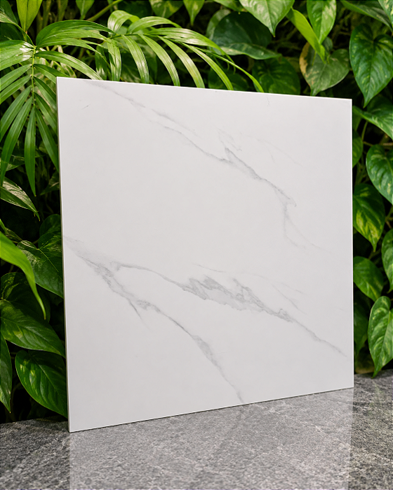 Piso Semigres Acetinado 53x53 Cimento Claro
