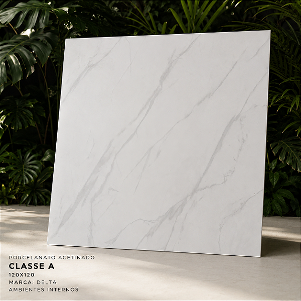 Porcelanato Acetinado Classe A 120x120 Delta Interno