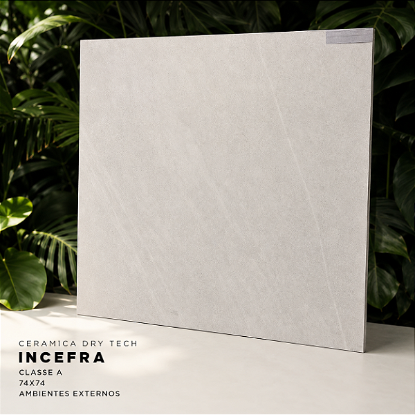 Piso Cerâmico Dry Tech Classe A 74x74 Incefra
