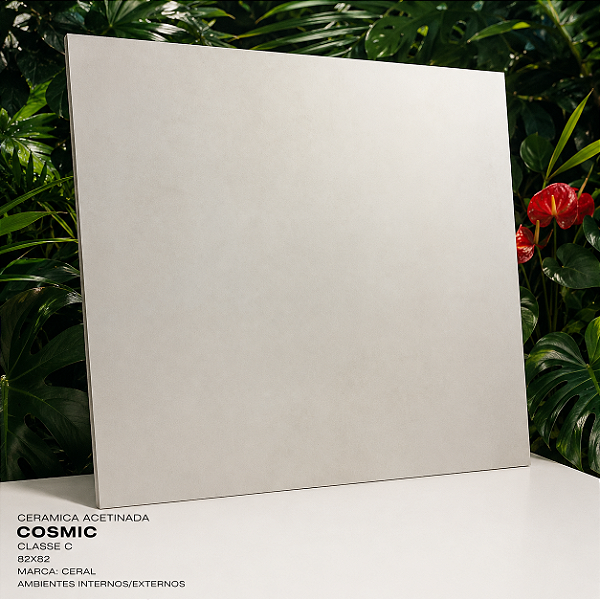 Piso Cerâmico Acetinado Classe C 82x82 Cosmic Ceral