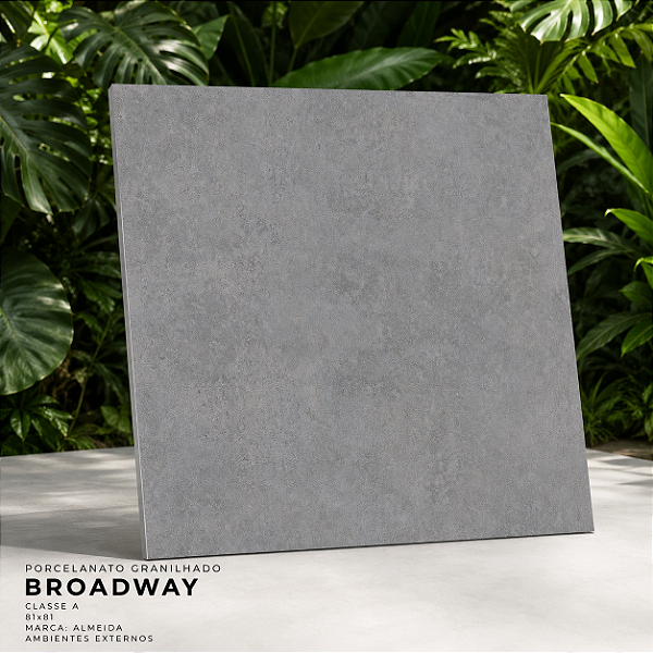 Porcelanato Granilhado Classe A 81x81 Broadway Almeida Externo