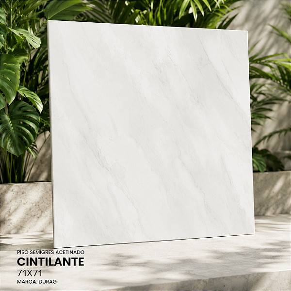 Piso Semigres Cintilante Acetinado Durag 71x71