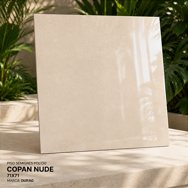 Piso Semigres Polido 71x71 Copan Nude Durag