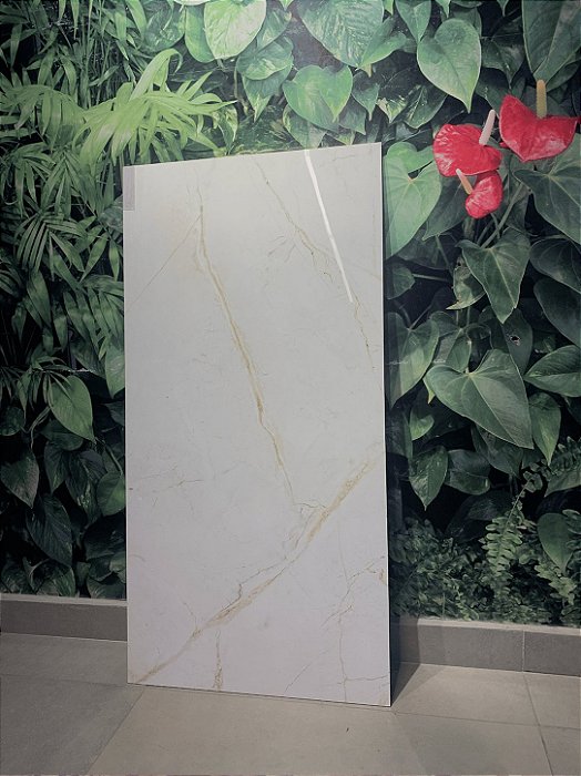 Piso cerâmico GRAN POLAR BG Polido Retificado 60x120 Classe A - FORMIGRES