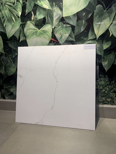 Piso cerâmico Belvedere Bianco Acetinado Retificado 60x60 Classe A - Plana