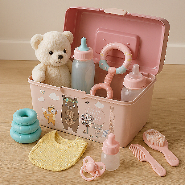 Bebe Reborn Mala De organização acessorios/CAIXA ORGANIZADORA