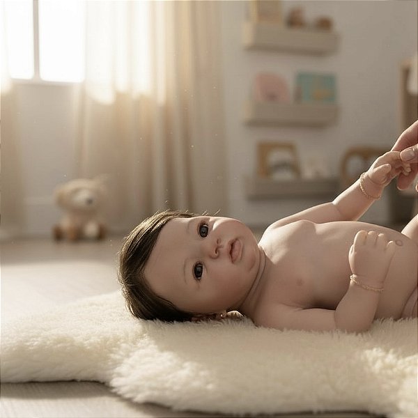 Bebê Reborn silicone sólido Abigail 42 cm 3 kilos menina