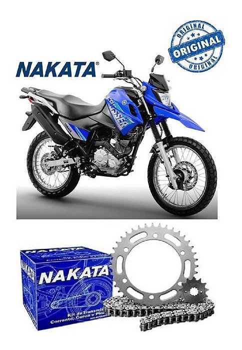 Kit Relação Yamaha Xtz 150 Crosser 2016 2017 Nakata Original - Shop das  Motos