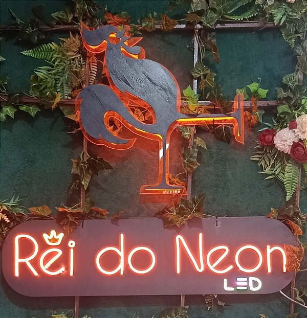 Letreiro Luminoso Painel Neon Personalizado - Rei do Neon