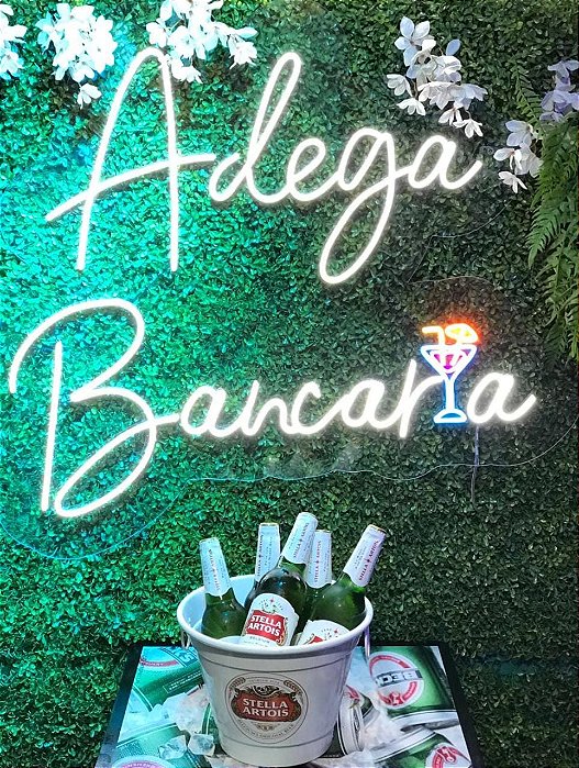 Letreiro Luminoso Painel ADEGA Personalizado - Rei do neon