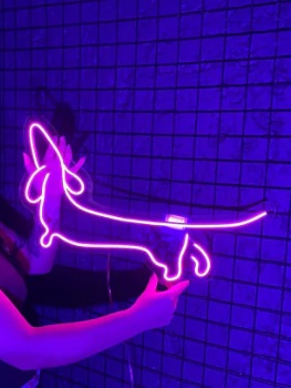 Luminária Neon Cachorro Salsicha 25 x 50